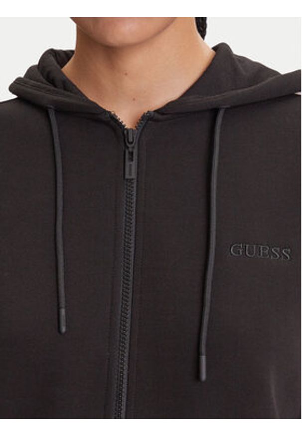 Guess Bluza V5YQ00 KB3P2 Czarny Regular Fit. Kolor: czarny. Materiał: syntetyk