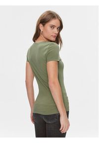 Guess T-Shirt W4RI35 J1314 Zielony Slim Fit. Kolor: zielony. Materiał: bawełna #4
