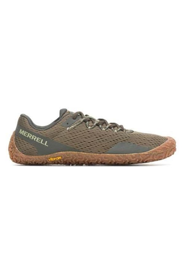 Buty do biegania męskie Merrell Vapor Glove 6. Kolor: brązowy. Materiał: materiał, syntetyk. Szerokość cholewki: normalna