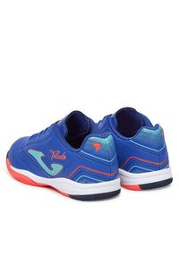 Joma Buty do piłki nożnej Toledo Jr 2504 TOJS2504IN Niebieski. Kolor: niebieski. Materiał: skóra