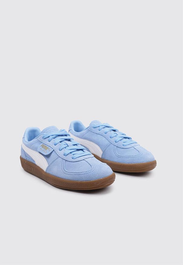 Tenisówki Puma Model Palermo Kolor Niebieski. Kolor: niebieski, wielokolorowy, biały. Materiał: guma, tkanina, skóra, materiał, syntetyk