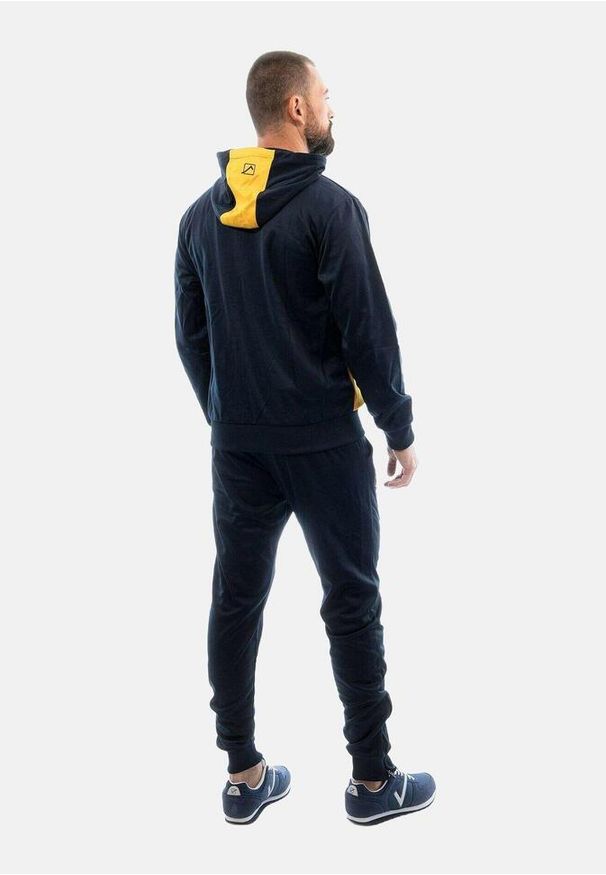 Givova - Warehouse 4 Dres Visa Melange z Kapturem, Polar Fleece, XS (10–12 lat). Okazja: na uczelnię. Kolor: wielokolorowy, niebieski, czarny. Materiał: polar, dresówka. Sezon: lato. Styl: sportowy