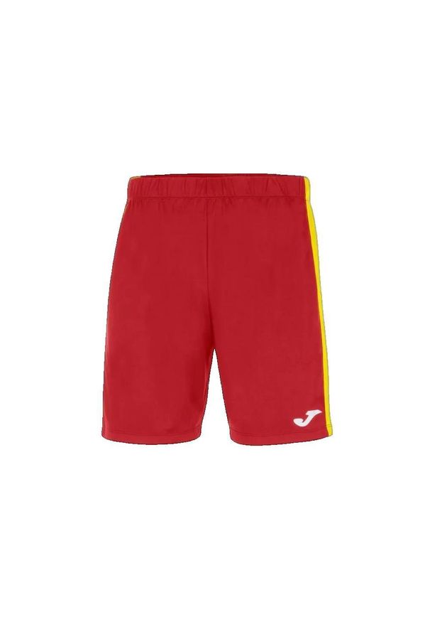 Spodenki do piłki nożnej dla chłopców Joma Maxi. Kolor: czerwony, wielokolorowy, żółty. Materiał: poliester. Sport: piłka nożna