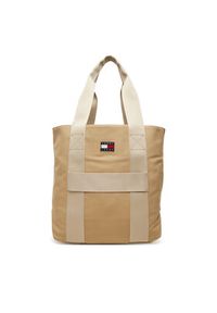 Tommy Jeans Torba Retro Cool Tote AM0AM13278 Beżowy. Kolor: beżowy. Materiał: materiał #3