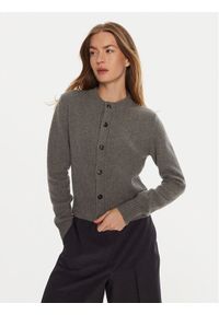 AMI PARIS - AMI Paris Kardigan FKC157005 Szary Regular Fit. Kolor: szary. Materiał: kaszmir #1