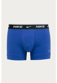 Nike - Bokserki (2-pack). Kolor: niebieski. Materiał: bawełna, dzianina, elastan. Wzór: nadruk #5