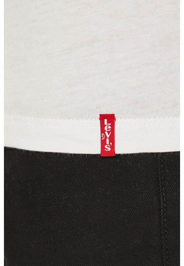 Levi's® - Levi's - T-shirt (2 pack). Okazja: na co dzień, na spotkanie biznesowe. Kolor: beżowy. Materiał: dzianina. Styl: biznesowy, casual