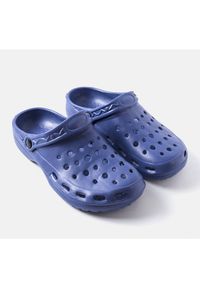 Inna Granatowe piankowe sandały-klapki Hayes niebieskie. Kolor: niebieski #4