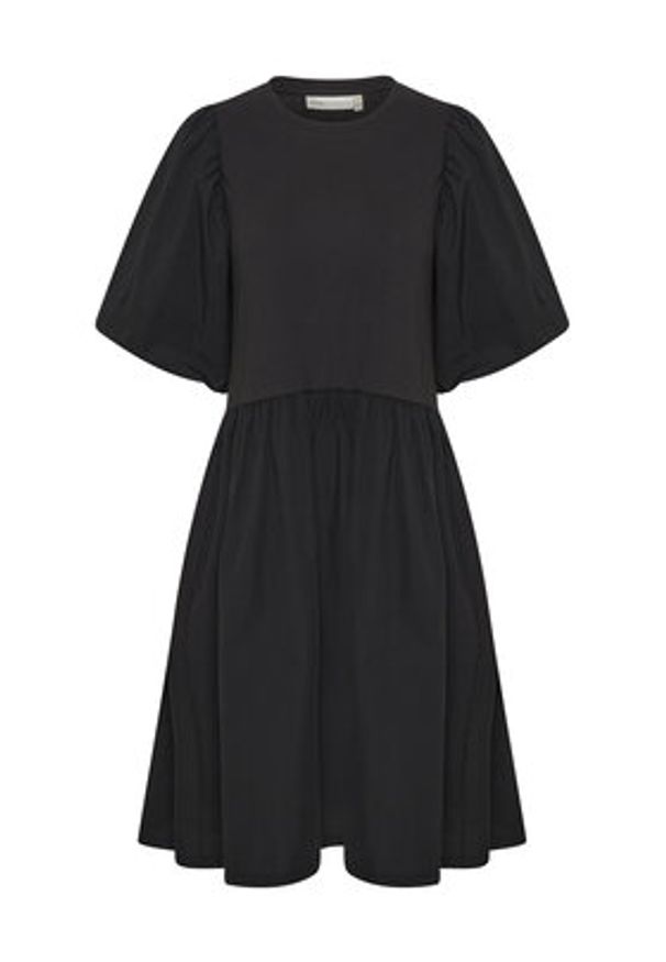 InWear Sukienka codzienna Kisumeiw 30108509 Czarny Loose Fit. Okazja: na co dzień. Kolor: czarny. Materiał: bawełna. Typ sukienki: proste. Styl: casual