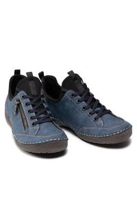 Rieker Sneakersy 52573-14 Granatowy. Kolor: niebieski. Materiał: skóra #7