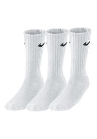 Nike - Bawełniane Skarpetki Unisex Dla Dorosłych (zestaw 3 Sztuk). Kolor: biały. Materiał: bawełna. Sport: turystyka piesza