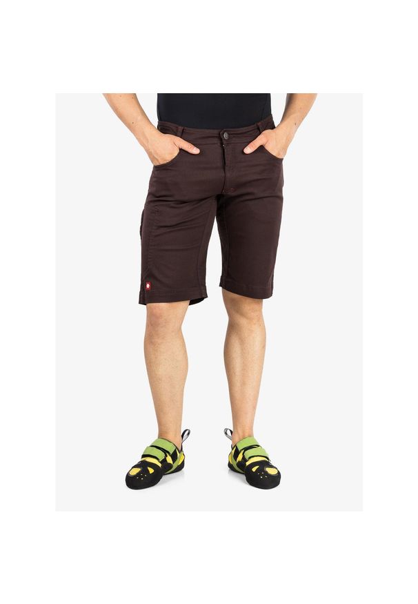 OCUN - Spodenki wspinaczkowe męskie Ocun Cronos Shorts. Kolor: brązowy