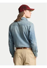 Polo Ralph Lauren Koszula jeansowa 710703936001 Niebieski Regular Fit. Typ kołnierza: polo. Kolor: niebieski. Materiał: bawełna #3
