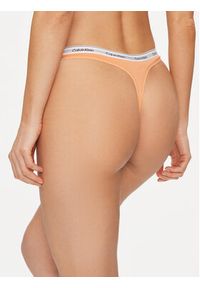 Calvin Klein Underwear Komplet 3 par stringów 000QD5209E Kolorowy. Materiał: bawełna. Wzór: kolorowy #5