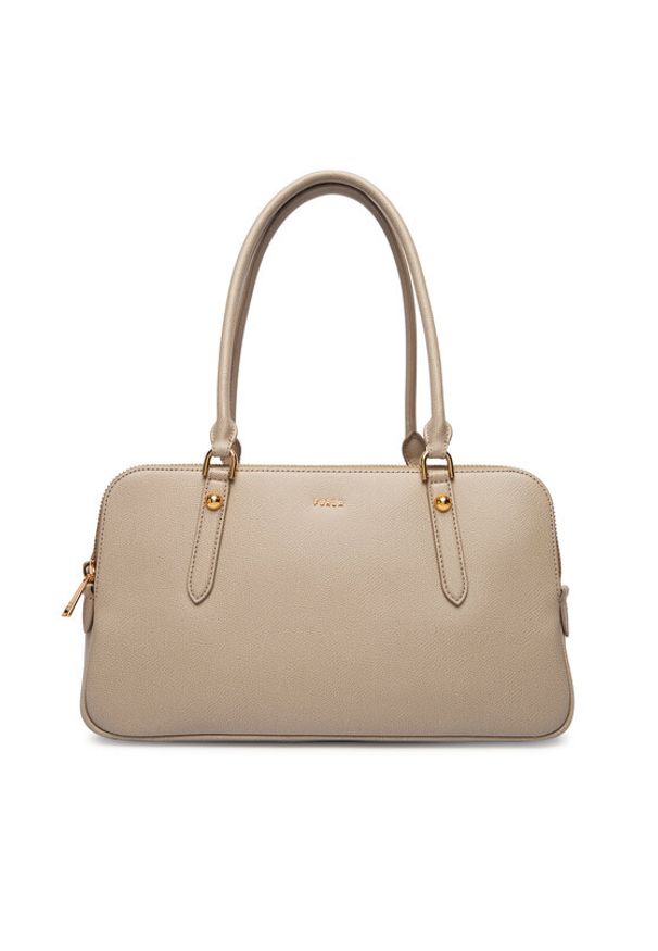 Furla Torebka Giulia M WB01871 BX0460 CN 4488S Beżowy. Kolor: beżowy. Materiał: skórzane, zamszowe