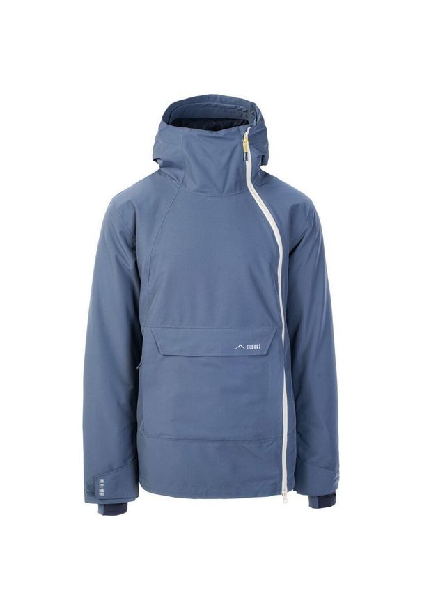 Elbrus - Męska Kurtka Ocieplana Clermont. Kolor: turkusowy, szary, niebieski, wielokolorowy. Sport: turystyka piesza