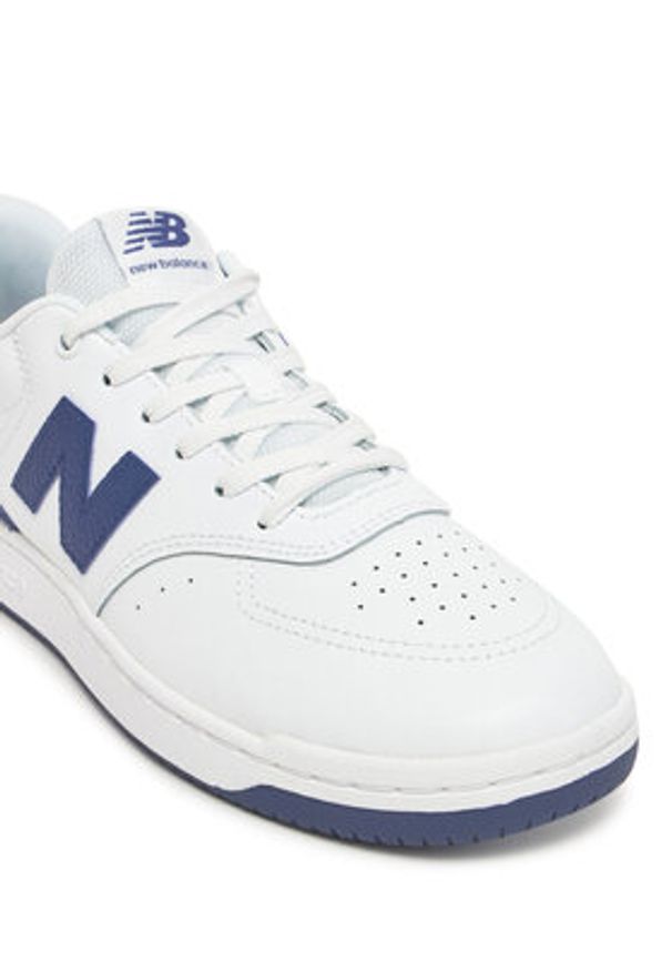 New Balance Sneakersy BB80BLL Biały. Kolor: biały. Materiał: zamsz, skóra