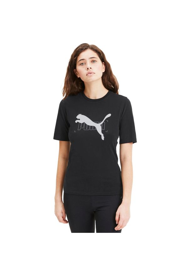 Koszulka damskie Puma Nu tility T shirt. Kolor: czarny. Materiał: materiał, bawełna