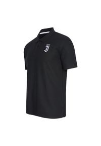 JUVENTUS FC - Juventus polo męskie. Typ kołnierza: polo. Kolor: czarny. Materiał: bawełna. Sport: piłka nożna