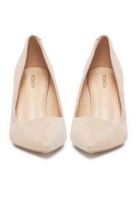 DeeZee Szpilki IV-DBC Beżowy. Kolor: beżowy. Materiał: materiał. Obcas: na szpilce #5