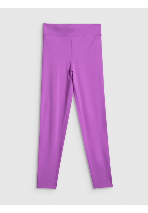 4f - 4F Legginsy treningowe szybkoschnące damskie - różowe L. Stan: podwyższony. Kolor: różowy. Długość: do kostek. Sport: fitness