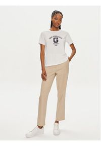 GANT - Gant T-Shirt Logo 4200849 Biały Regular Fit. Kolor: biały. Materiał: bawełna #3