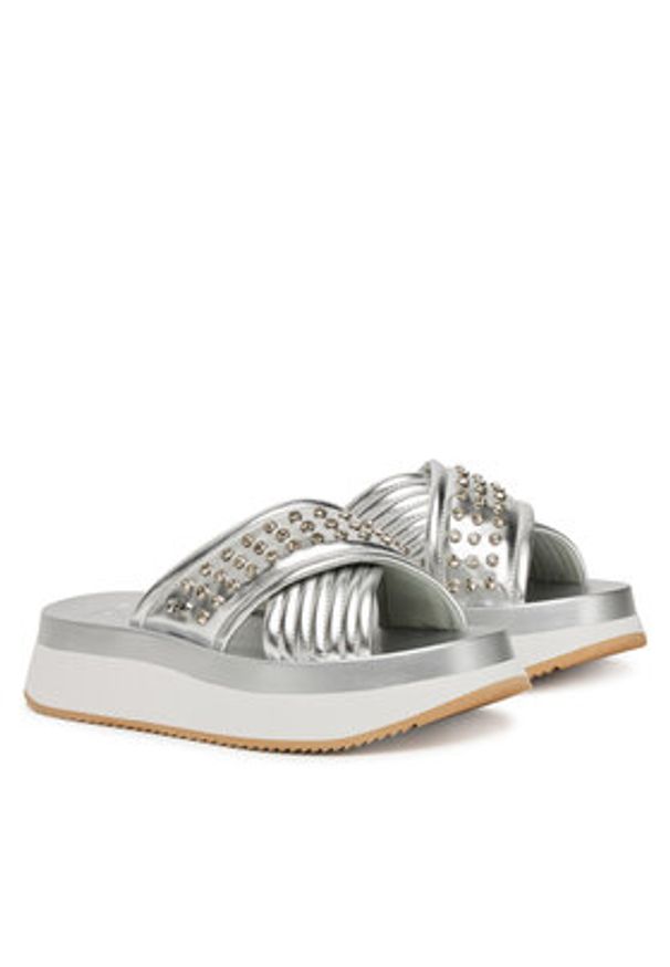 Liu Jo Klapki Dreamy Sandal 05BA5091 EX187 Srebrny. Kolor: srebrny. Materiał: skóra