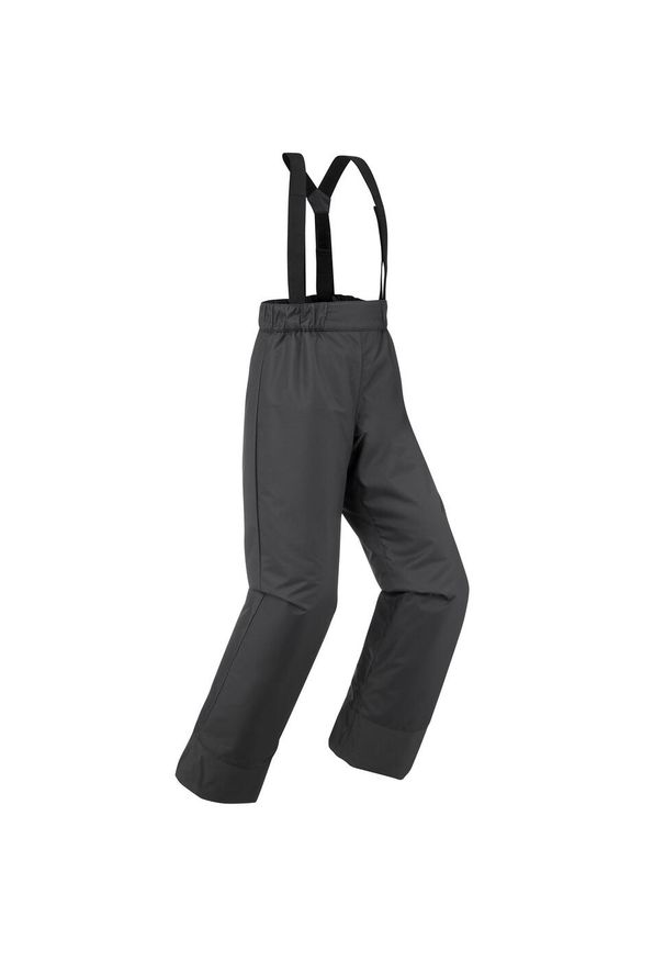 WEDZE - Spodnie narciarskie dla dzieci Wedze 100. Kolor: szary. Materiał: materiał, dzianina. Sezon: zima. Sport: narciarstwo