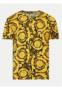 VERSACE - Versace T-Shirt 1000959 1A11188 Żółty Regular Fit. Kolor: żółty. Materiał: bawełna #4