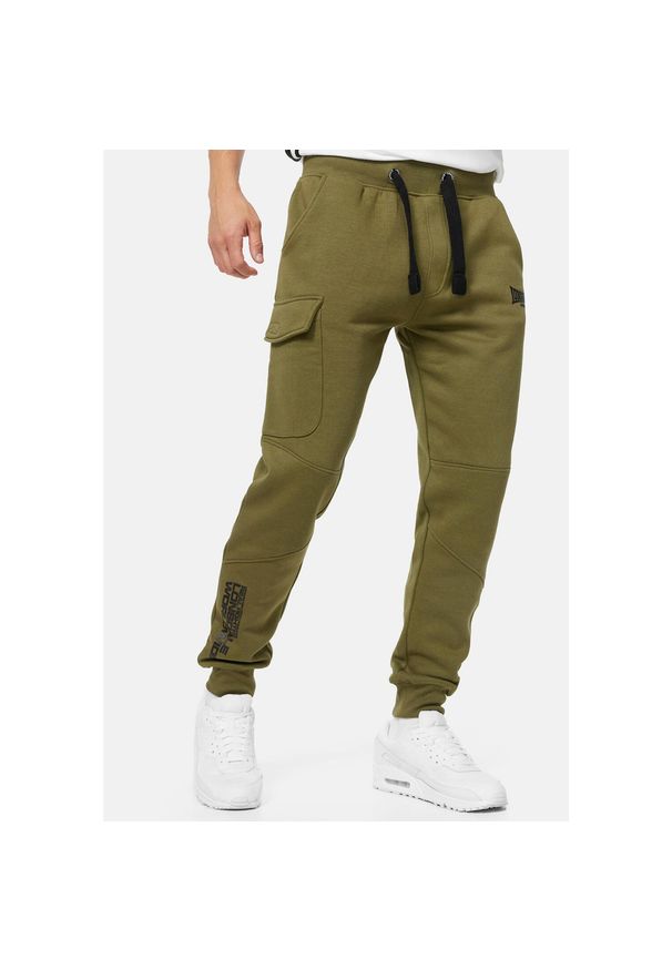 Spodnie do biegania Lonsdale Tweedmouth. Kolor: czarny, wielokolorowy, zielony. Materiał: dresówka, guma