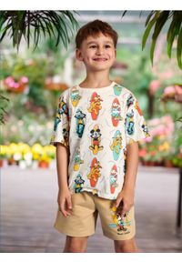 Sinsay - Szorty 2 pack Disney - kremowy. Kolor: kremowy. Wzór: motyw z bajki