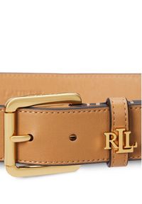 Lauren Ralph Lauren - LAUREN RALPH LAUREN Pasek Damski 412968765003 Brązowy. Kolor: brązowy. Materiał: skóra