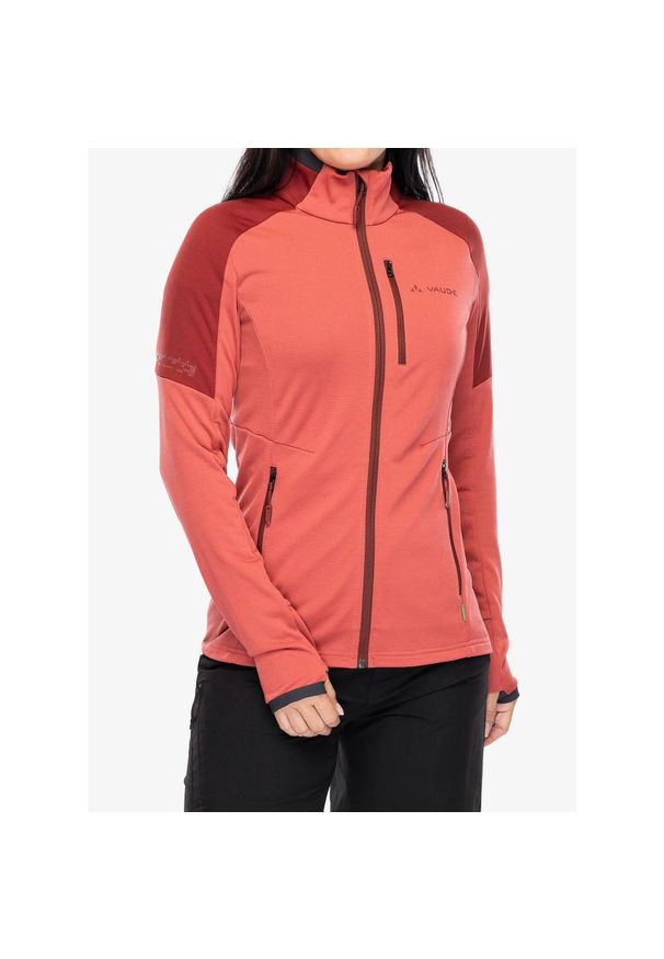 Bluza polarowa damska Vaude Elope Fleece Jacket II. Kolor: czerwony, wielokolorowy, różowy. Materiał: polar