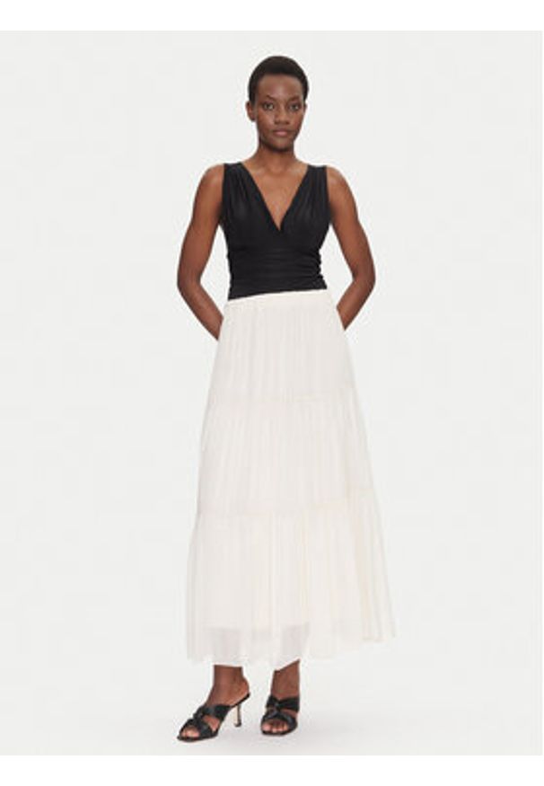 Dixie Spódnica maxi G207W007A Beżowy Regular Fit. Kolor: beżowy. Materiał: jedwab, wiskoza