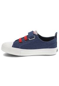 Granatowe Trampki Lee Cooper Dziecięce Buty. Zapięcie: rzepy. Kolor: niebieski. Materiał: materiał, jeans, denim, guma. Szerokość cholewki: normalna. Styl: młodzieżowy #3