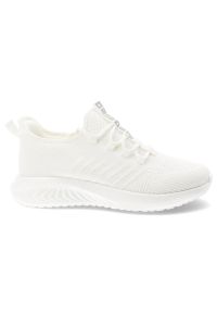 Big-Star - Sneakersy męskie Big Star, cholewka z materiału tekstylnego o oddychającej strukturze elastyczne sznurowanie na płaskiej podeszwie, białe, UU174004. Zapięcie: sznurówki. Kolor: biały. Materiał: materiał. Szerokość cholewki: normalna. Obcas: na płaskiej podeszwie #4