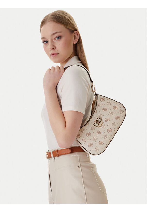 Guess Torebka Emelie Logo HWGP99 28180 Écru. Materiał: skórzane
