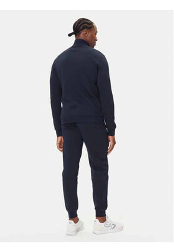 EA7 Emporio Armani Dres 7M000966 AF10377 UB102 Granatowy Slim Fit. Kolor: niebieski. Materiał: bawełna