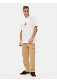 DC Shoes T-Shirt Lucky Hand Hss ADYZT05366 Biały Regular Fit. Kolor: biały. Materiał: bawełna #3