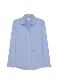 Seidensticker Koszula 60.080619 Niebieski Slim Fit. Kolor: niebieski. Materiał: bawełna #4