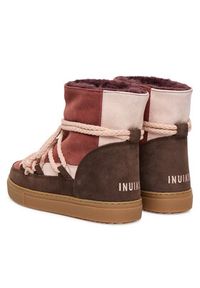 Inuikii Śniegowce Patchwork 3001.003.0072 Bordowy. Kolor: czerwony. Materiał: skóra, zamsz #5