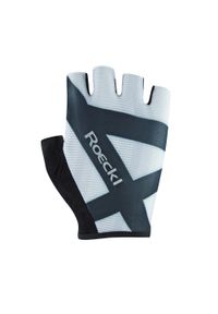 Krótkie rękawice Roeckl Busano. Kolor: czarny, biały, wielokolorowy. Sport: kolarstwo #1