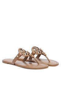 Tory Burch Japonki Miller 151169 Beżowy. Kolor: beżowy. Materiał: skóra #5