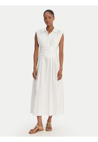 Guess Sukienka codzienna W6GKA0 W2353 Biały Regular Fit. Okazja: na co dzień. Kolor: biały. Materiał: bawełna. Typ sukienki: proste. Styl: casual #1