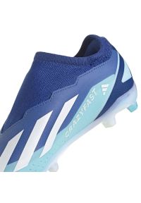 Adidas - Buty piłkarskie adidas X Crazyfast.3 Ll Fg Jr ID9356 niebieskie. Kolor: niebieski. Materiał: syntetyk, guma. Sport: piłka nożna #5