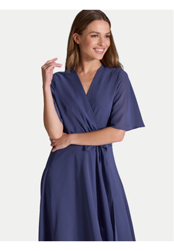 Swing Sukienka koktajlowa 5AI10200 Niebieski Regular Fit. Kolor: niebieski. Materiał: syntetyk. Styl: wizytowy