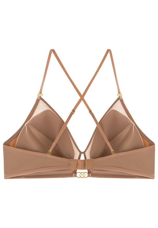 Intica - Biustonosz z miękkimi wkładkami do codziennego użytku Ayumu. Kolor: czarny. Materiał: materiał