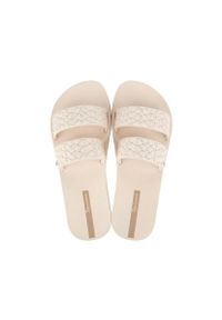 Klapki damskie Ipanema Renda Ii. Kolor: beżowy. Materiał: syntetyk, materiał. Styl: sportowy