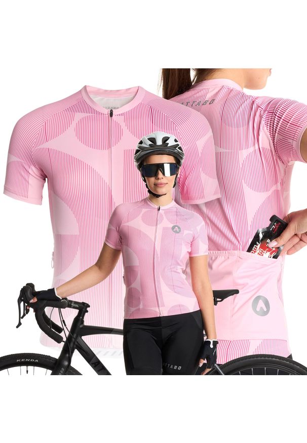 Koszulka rowerowa damska ATTABO Vites WMNS. Kolor: różowy. Sport: kolarstwo