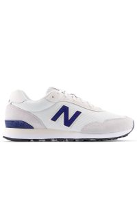 Buty męskie New Balance ML515TMR - białe. Okazja: na co dzień. Kolor: biały. Materiał: materiał, syntetyk, skóra, zamsz. Szerokość cholewki: normalna
